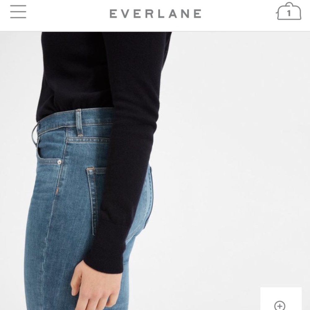 Everlane High Rise Skinny Ankle Jeans